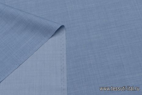 Костюмная на мембране (о) светло-синяя меланжевая - итальянские ткани Тессутидея арт. 05-4384