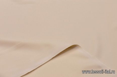 Плательная кади стрейч (о) светло-бежевая - итальянские ткани Тессутидея арт. 03-5739