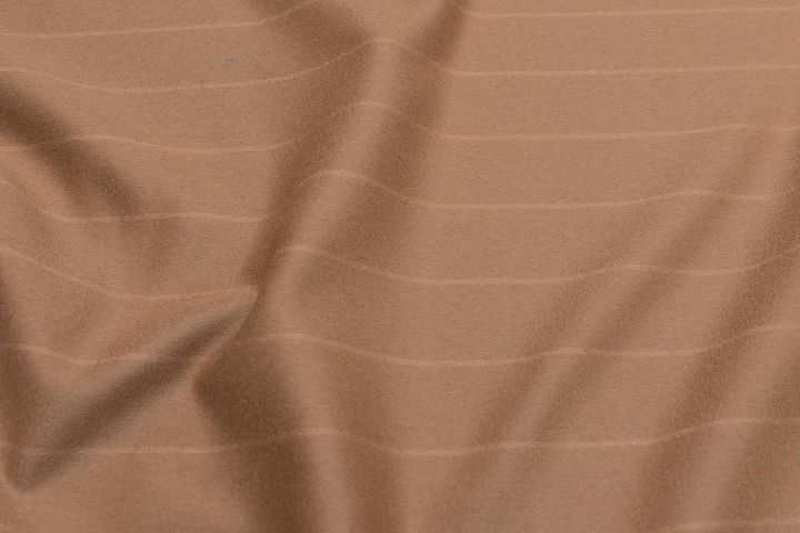 Пальтовая дабл двухслойная (о) коричневая/светло-бежевая - итальянские ткани Тессутидея арт. 09-1961
