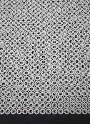 Кружево макраме на сетке (о) белое Ermanno Scervino - в интернет-магазине тканей Тессутидея арт. 03-4294