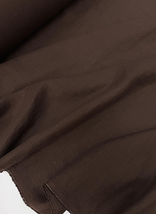 Лен костюмный с эффектом мятости (о) коричневый - в интернет-магазине тканей Тессутидея арт. 16-1171