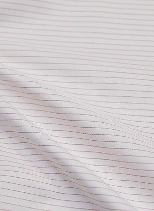 Сорочечная (н) бело-красная полоска - в интернет-магазине тканей Тессутидея арт. 01-6313