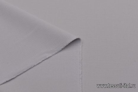Костюмная стрейч двухслойная (о) светло-серая - итальянские ткани Тессутидея арт. 05-4388