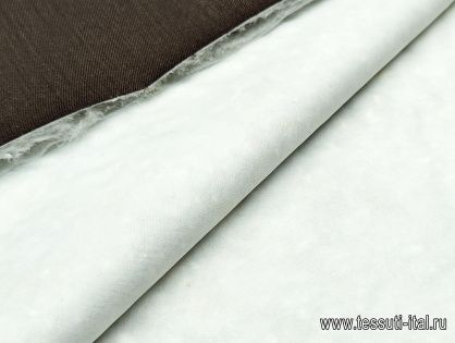 Костюмная с водоотталкивающим покрытием и утеплителем Thindown (о) коричневая - итальянские ткани Тессутидея арт. 05-4424