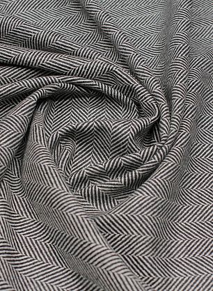 Костюмная (н) черно-белая елочка - в интернет-магазине тканей Тессутидея арт. 05-4496
