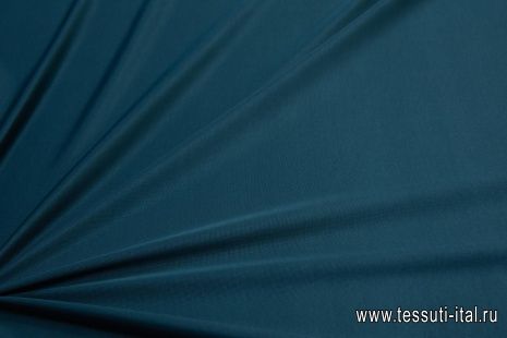 Трикотаж хлопок дабл (о) бирюзовый - итальянские ткани Тессутидея арт. 12-0977