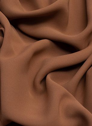 Крепдешин дабл (о) какао - в интернет-магазине тканей Тессутидея арт. 10-0622