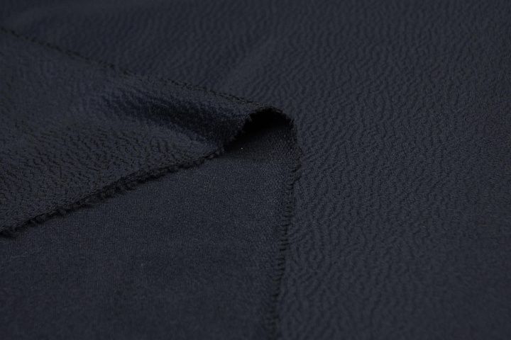 Пальтовая(о) иссиня черный в стиле Max Mara - итальянские ткани Тессутидея арт. 09-1754