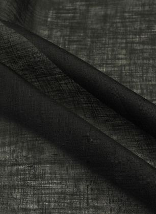 Лен марлевка (о) черный - в интернет-магазине тканей Тессутидея арт. 16-1075