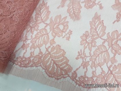 Кружево (о) розовое антико ш-105см Jean Bracq - итальянские ткани Тессутидея арт. 03-3939