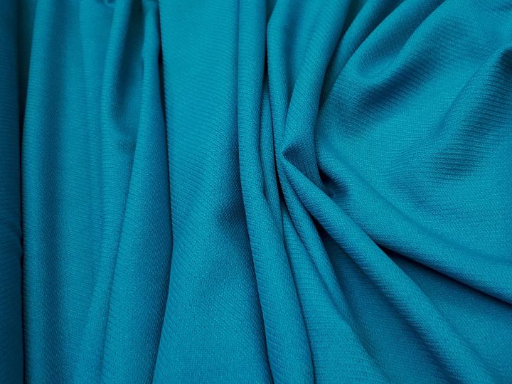 Плательная фактурная (о)  темно-голубая - итальянские ткани Тессутидея арт. 04-1186