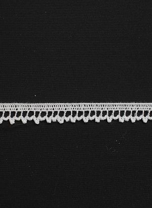 Кружево макраме (о) белое ш-1см - итальянские ткани Тессутидея F-6209