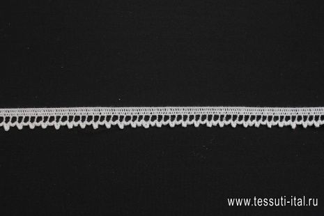 Кружево макраме (о) белое ш-1см - итальянские ткани Тессутидея арт. F-6209