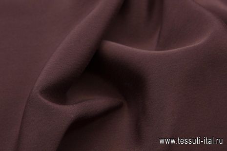 Крепдешин (о) шоколадный - итальянские ткани Тессутидея арт. 02-7512
