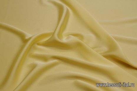 Плательная кади стрейч 138 г/м (о) светло-желтая - итальянские ткани Тессутидея арт. 03-6866