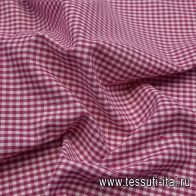 Сорочечная (н) розово-белая клетка - итальянские ткани Тессутидея арт. 01-4493