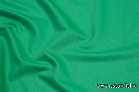 Плательная шерсть супер (о) Leitmotiv ярко-зеленая - итальянские ткани Тессутидея арт. 17-0105
