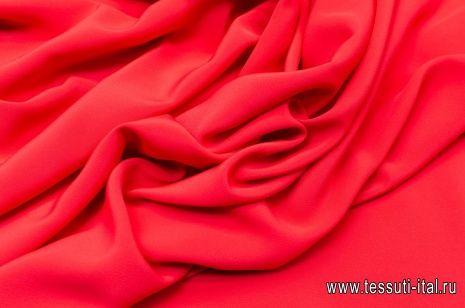 Крепдешин (о) красный - итальянские ткани Тессутидея арт. 03-5778