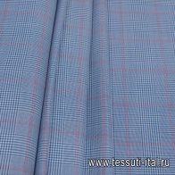 Костюмная (н) сине-бело-красная клетка Kiton - итальянские ткани Тессутидея арт. 05-4080