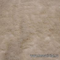 Плательная сетка с рюшами (о) серо-розовая - итальянские ткани Тессутидея арт. 03-7401