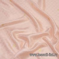 Подкладочная вискоза с люрексом (о) розовая в стиле Max Mara - итальянские ткани Тессутидея арт. 08-1186