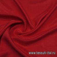 Шелк подкладочный (о) красный - итальянские ткани Тессутидея арт. 10-3868