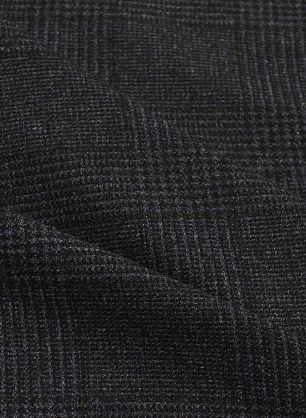 Костюмная кашемир (н) черно-синяя стилизованная клетка - в интернет-магазине тканей Тессутидея арт. 05-4934