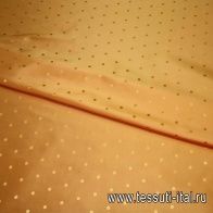 Тафта (о) горох на оранжевом ш-90см Balenciaga - итальянские ткани Тессутидея арт. 02-5813