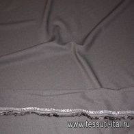 Плательная вискоза креп (о)  Leitmotiv коричневая - итальянские ткани Тессутидея арт. 04-0677