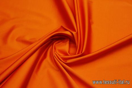Хлопок стрейч (о) оранжевый - итальянские ткани Тессутидея арт. 01-7487