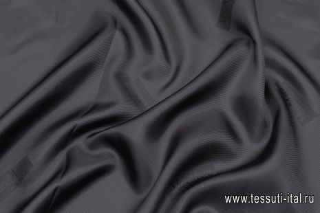 Подкладочная диагональ (о) черная - итальянские ткани Тессутидея арт. 08-1290