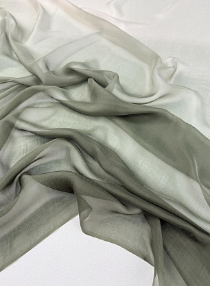 Шифон деграде (о) бежево-зеленый - в интернет-магазине тканей Тессутидея арт. 10-5101