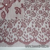 Кружево Solstiss (о) вишневое ш-95см - итальянские ткани Тессутидея арт. 03-2343