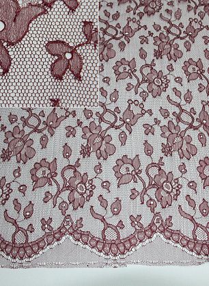 Кружево Solstiss (о) вишневое ш-95см - в интернет-магазине тканей Тессутидея арт. 03-2343