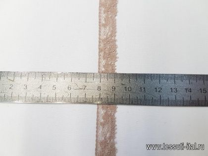 Кружево (о) бежевое ш-1,2см  - итальянские ткани Тессутидея арт. 01-4038