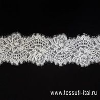 Кружево плиссе (о) белое ш-9,5см Solstiss - итальянские ткани Тессутидея арт. 03-5217