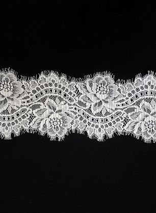 Кружево плиссе (о) белое ш-9,5см Solstiss - в интернет-магазине тканей Тессутидея арт. 03-5217