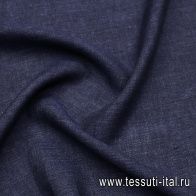Лен (о) темно-синий - итальянские ткани Тессутидея арт. 16-0966