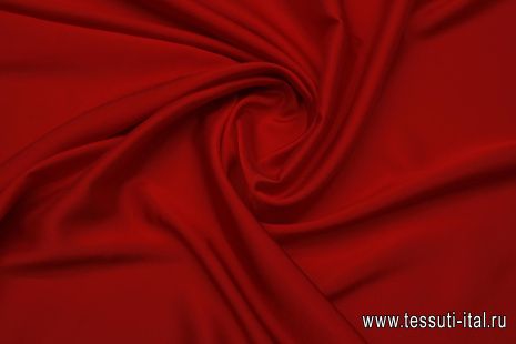 Подкладочная стрейч (о) ярко-красная  - итальянские ткани Тессутидея арт. 07-1476