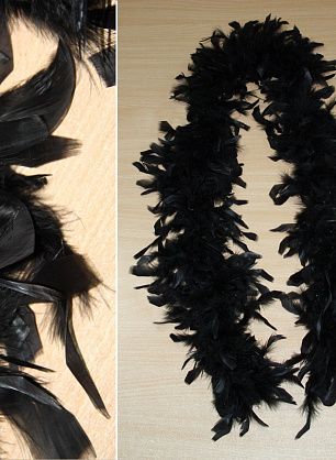 Боа (о) черное - в интернет-магазине тканей Тессутидея арт. 03-2772