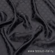 Шелк дама (140 гр/м) (о) черный - итальянские ткани Тессутидея арт. 10-2940