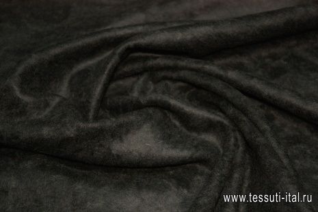 Пальтовая (о) черная ш-150см - итальянские ткани Тессутидея арт. 09-1187