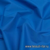 Сорочечный поплин стрейч (о) синий - итальянские ткани Тессутидея арт. 01-6849