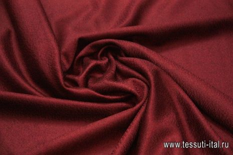 Пальтовая (о) бордовая ш-155см - итальянские ткани Тессутидея арт. 09-1225