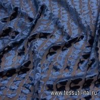 Панбархат (о) синий в стиле MOSCHINO - итальянские ткани Тессутидея арт. 10-2402