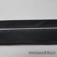 Корсажная лента черно-серая - итальянские ткани Тессутидея арт. F-5428