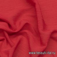 Плательная вискоза крэш (о) красная - итальянские ткани Тессутидея арт. 04-1509