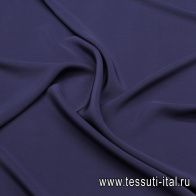 Крепдешин (о) темно-синий - итальянские ткани Тессутидея арт. 10-3376