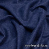 Трикотаж шерсть лоден (о) синий - итальянские ткани Тессутидея арт. 15-0946