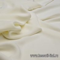 Шелк кади стрейч (о) айвори - итальянские ткани Тессутидея арт. 02-8101